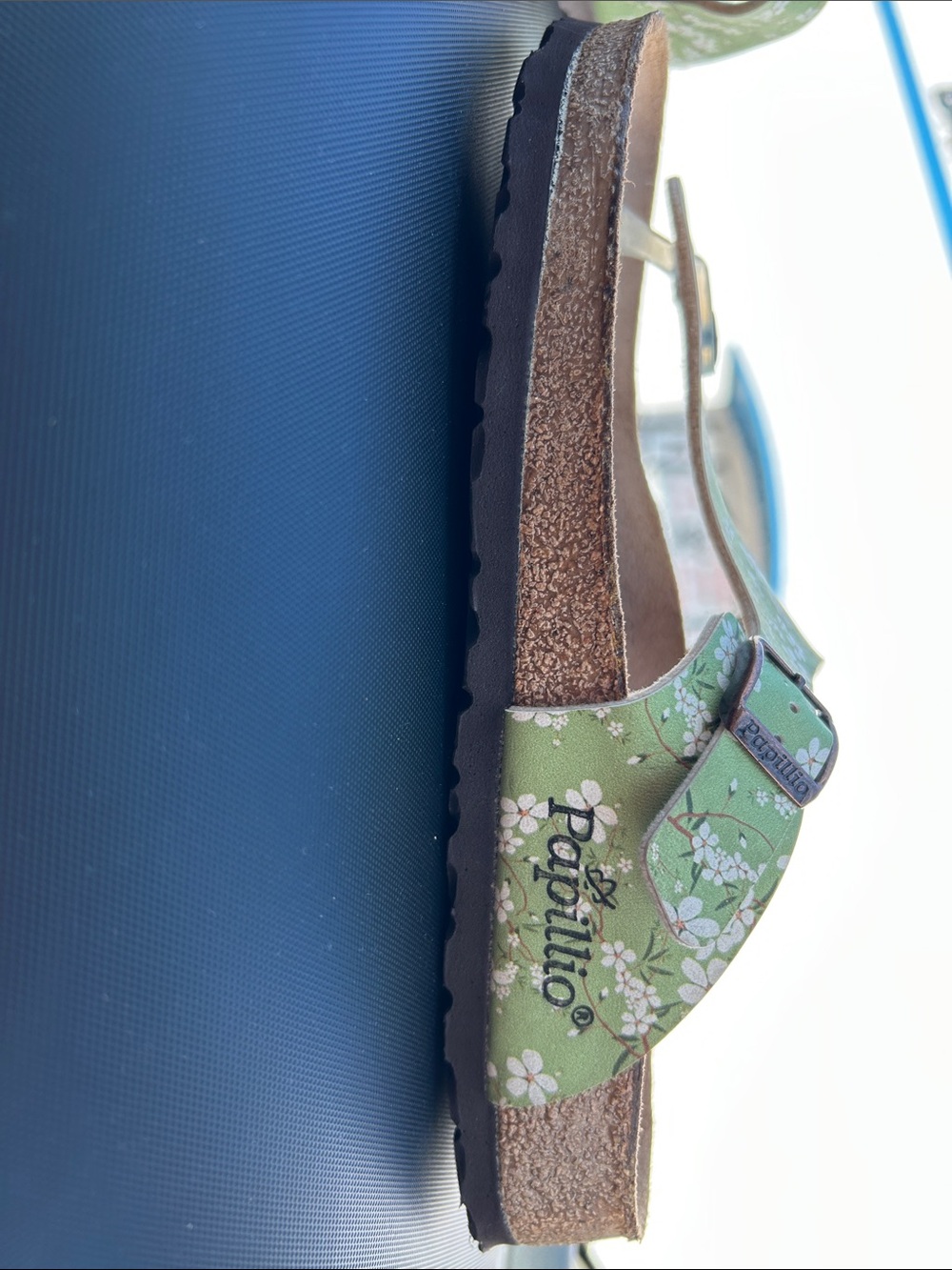 Papillio by Birkenstock Green Floral Buckle Toe-Post Sandals Women’s Size 7 - Picture 7 of 16